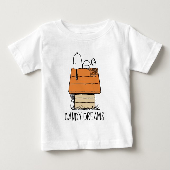 T-shirt Pour Bébé cacahuètes | Snoopy Halloween Nap (Devant)
