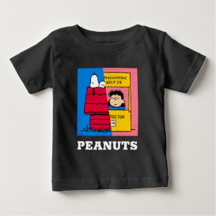 T-shirt Pour Bébé cacahuètes   Snoopy & Lucy Half & Half