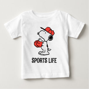 T-shirt Pour Bébé cacahuètes   Snoopy Making the Catch