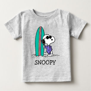 T-shirt Pour Bébé cacahuètes   Snoopy Ocean High Tide