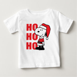 T-shirt Pour Bébé cacahuètes Snoopy Santa Claus