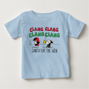 T-shirt Pour Bébé cacahuètes   Snoopy Santa Claus & Lucy