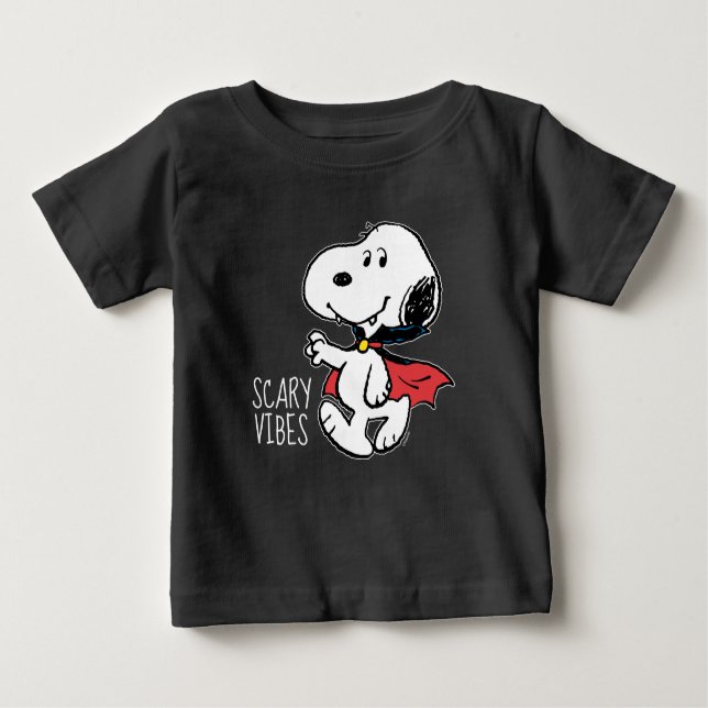 T-shirt Pour Bébé cacahuètes | Snoopy Smiling Vampire (Devant)
