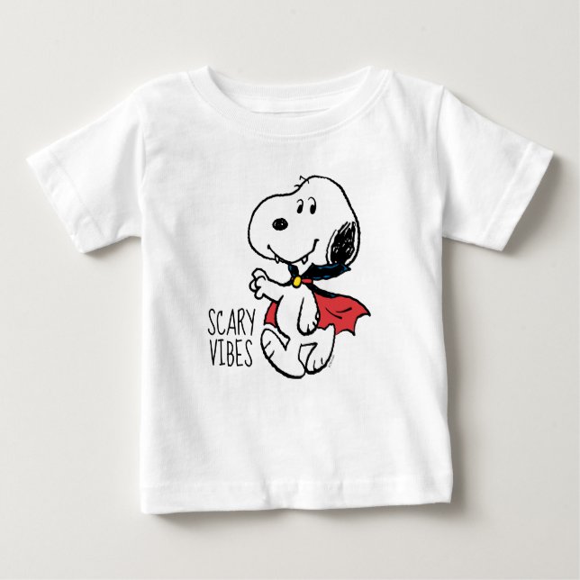 T-shirt Pour Bébé cacahuètes | Snoopy Smiling Vampire (Devant)