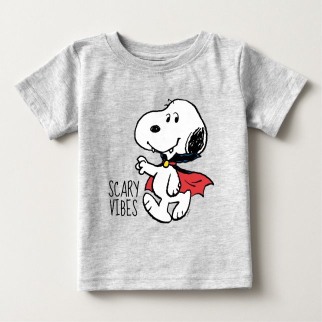 T-shirt Pour Bébé cacahuètes | Snoopy Smiling Vampire (Devant)