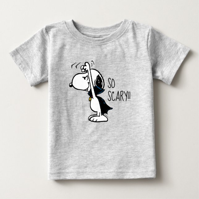 T-shirt Pour Bébé cacahuètes | Snoopy Vampire effrayant (Devant)