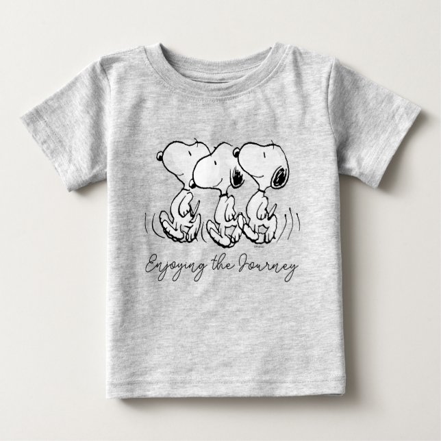 T-shirt Pour Bébé cacahuètes | Snoopy Walking Tall (Devant)