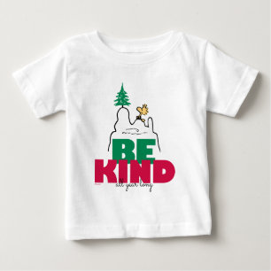 T-shirt Pour Bébé cacahuètes   Snoopy & Woodstock Be Kind