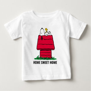 T-shirt Pour Bébé cacahuètes Snoopy & Woodstock Doghouse
