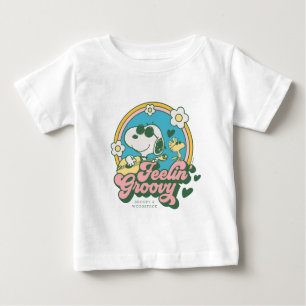 T-shirt Pour Bébé cacahuètes   Snoopy & Woodstock Feelin' Super