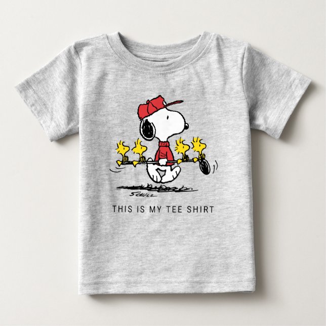 T-shirt Pour Bébé cacahuètes | Snoopy, Woodstock & Friends Golf (Devant)