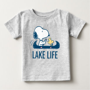 T-shirt Pour Bébé cacahuètes   Snoopy & Woodstock Lake Life