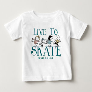 T-shirt Pour Bébé cacahuètes Vivre au patinage