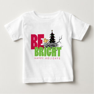 T-shirt Pour Bébé cacahuètes   Woodstock Noël Soyez brillant