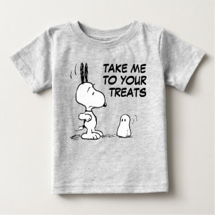 T-shirt Pour Bébé cacahuètes Woodstock Scares Snoopy