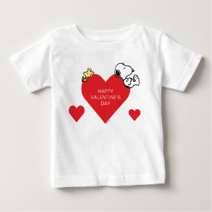 T-shirt Pour Bébé cacahuètes   Woodstock & Snoopy Valentine