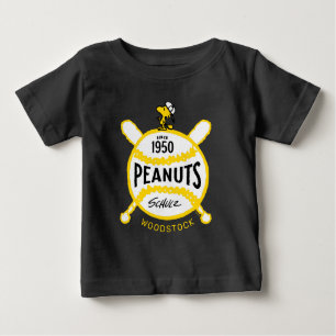 T-shirt Pour Bébé cacahuètes WoodstockPeanuts Baseball depuis 1950