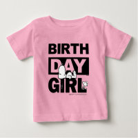 Cachou personnalisé | Snoopy Fille d'anniversaire