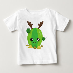 T-shirt Pour Bébé Cactus de Noël, Cactus mignons, Antlers, Vacances