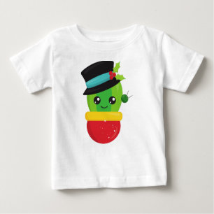T-shirt Pour Bébé Cactus de Noël, Cactus mignons, Casquette, Mistlet