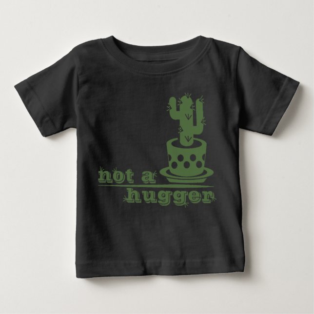 T-shirt Pour Bébé Cactus Pas un gros cactus drôle dire (Devant)