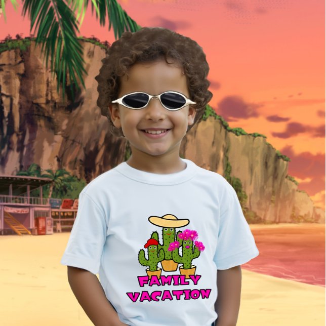 T-shirt Pour Bébé Cactus verts, maillot de bébé famille (Créateur téléchargé)