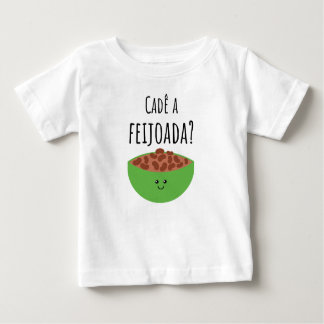 T-shirt Pour Bébé Cadê a feijoada? Brazilian Baby Shirt