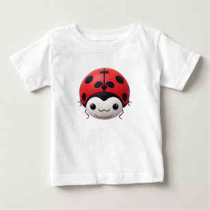 T-shirt Pour Bébé Cadeau de baby shower Joyeuse Dame Cartoon coccine