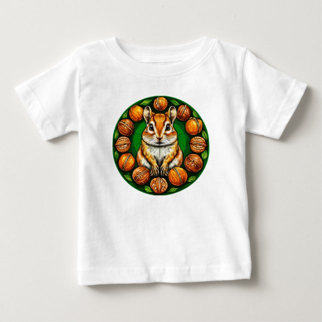 T-shirt Pour Bébé 🐹 Cadeau de bébé animal hamster mignon ✨ (Devant)