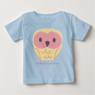 T-shirt Pour Bébé Cadeau de tenue bébé hibou mignon Idée de Baby Sho