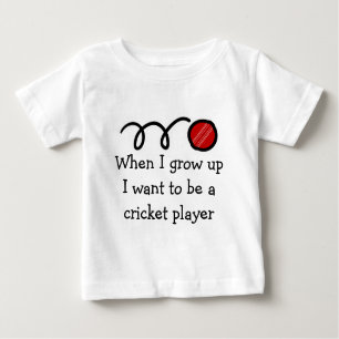 T-shirt Pour Bébé Cadeau nouveau-né mignon du joueur   de cricket de