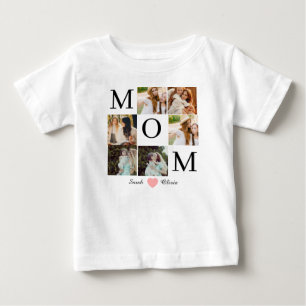 T-shirt Pour Bébé cadeau personnalisé fête des mères photo image mam