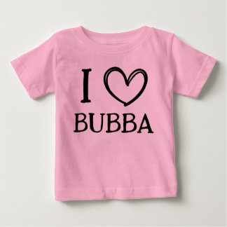 T-shirt Pour Bébé Cadeau personnalisé "J'adore mon (nom)" pour bébé/