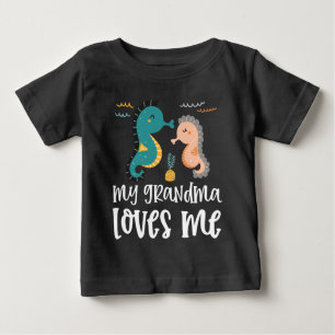 T-shirt Pour Bébé Cadeau pour petit-enfant - Seahorse
