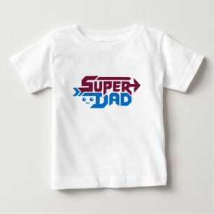 T-shirt Pour Bébé Cadeau Super Papa Gamer – Rétro Mignon
