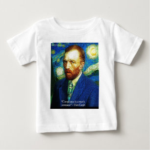 T-shirt Pour Bébé Cadeaux de citations de Van Gogh "Boussole de la c