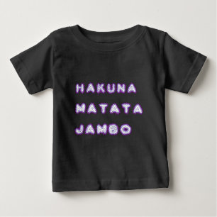 T-SHIRT POUR BÉBÉ CADEAUX DE HAKUNA MATATA JAMBO