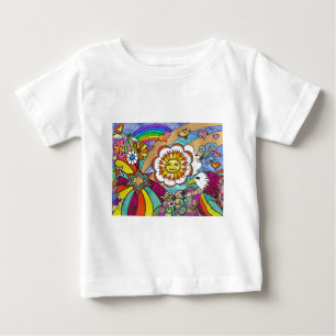 T-shirt Pour Bébé Cadeaux de vêtements rétro années 60 psychédélique