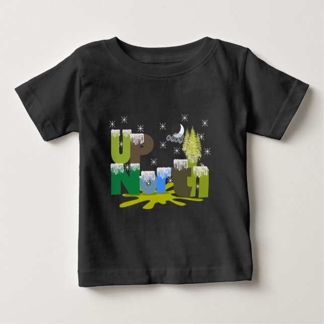 T-shirt Pour Bébé Cadeaux et vêtements UpNorth (Devant)