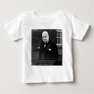 T-shirt Pour Bébé Cadeaux Winston Churchill "Le Succès n'est jamais 