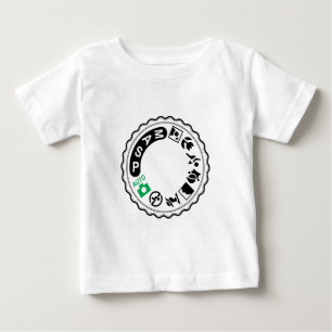 T-shirt Pour Bébé Cadran de sélection d'appareil-photo
