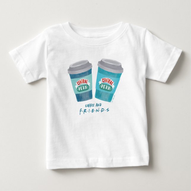 T-shirt Pour Bébé Café et amis™ (Devant)