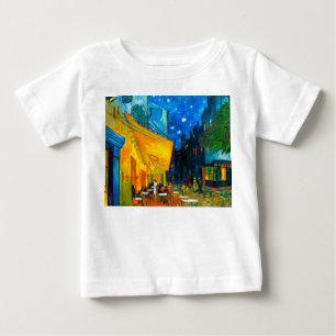 T-shirt Pour Bébé Café Van Gogh Terrasse en soirée
