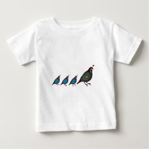 T-shirt Pour Bébé Cailles