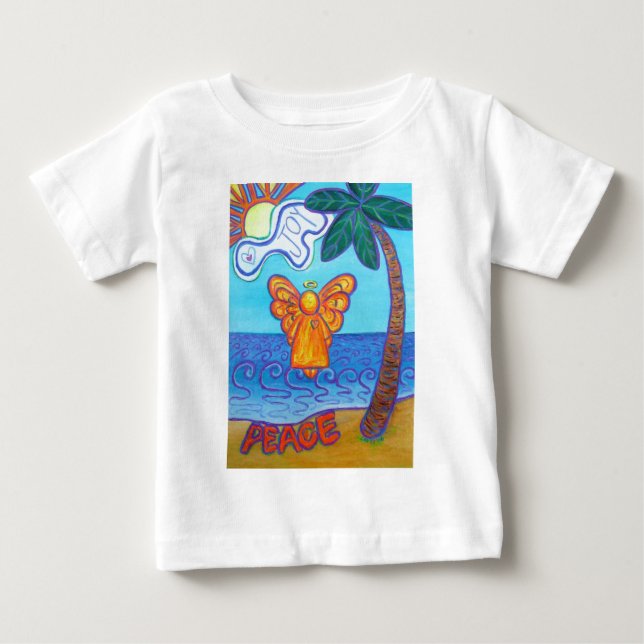 T-shirt Pour Bébé California Beach Angel (Devant)