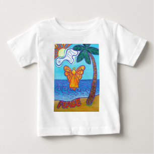 T-shirt Pour Bébé California Beach Angel