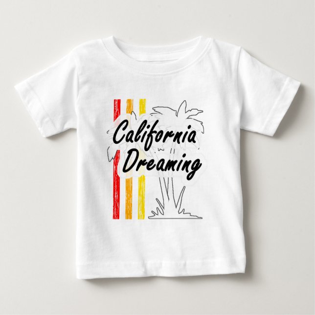 T-shirt Pour Bébé California Dreaming (Devant)