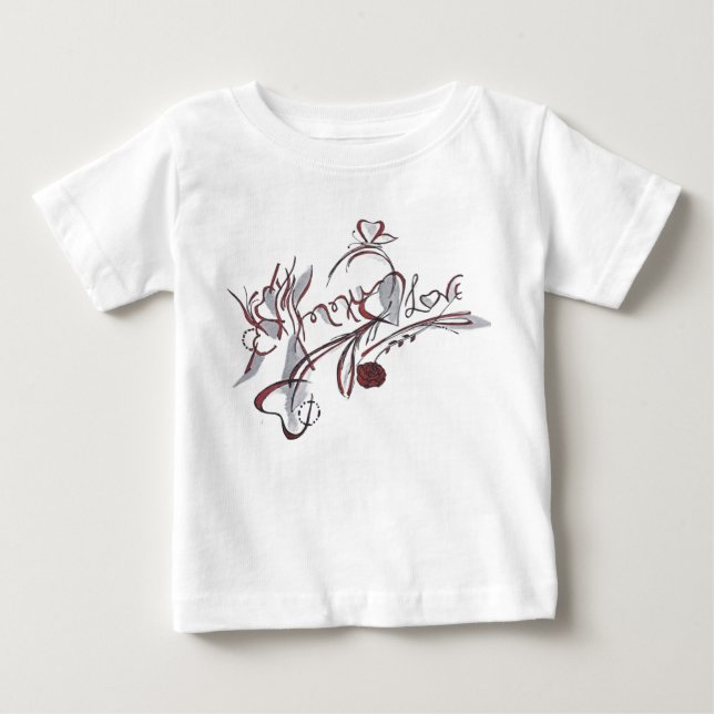 T-shirt Pour Bébé Calligraphy art "Annu" (Devant)