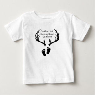 T-shirt Pour Bébé Camarade de chasse personnalisé pour papa 