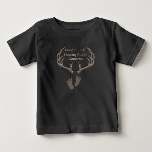 T-shirt Pour Bébé Camarade de chasse personnalisé pour papa 